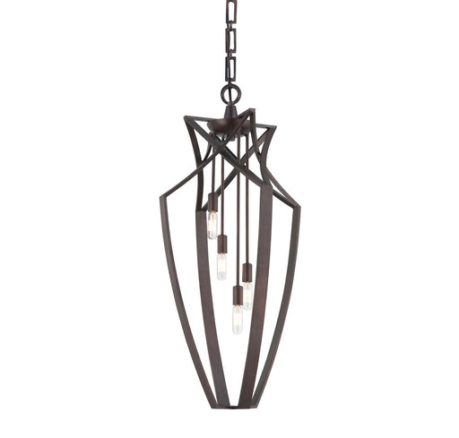 Savoy House - 3-6821-4-13 - Four Light Pendant - Windsung - English Bronze