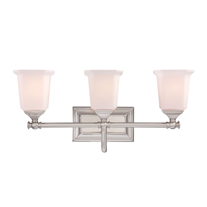 Quoizel - NL8603BN - Three Light Bath Fixture - Nicholas - Brushed Nickel