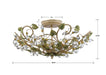 Crystorama - 4840-CT - Five Light Semi Flush Mount - Josie - Champagne Green Tea