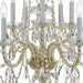 Crystorama - 1130-PB-CL-MWP - Ten Light Chandelier - Traditional Crystal - Polished Brass