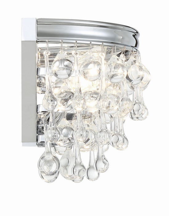 Crystorama - 132-CH - Two Light Wall Sconce - Calypso - Polished Chrome