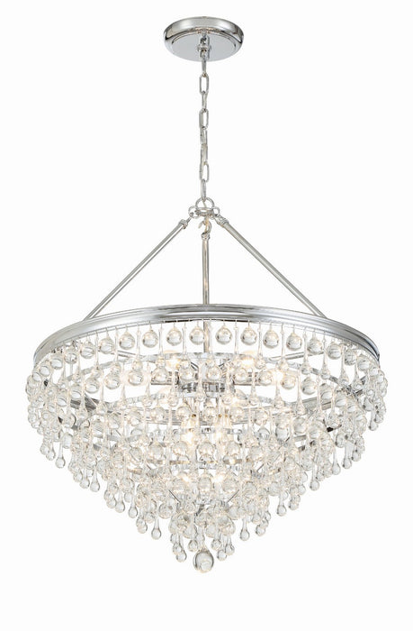 Crystorama - 137-CH - Eight Light Chandelier - Calypso - Polished Chrome