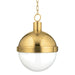 Hudson Valley - 615-AGB - One Light Pendant - Lambert - Aged Brass