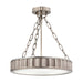 Hudson Valley - 901-HN - Three Light Semi Flush Mount - Middlebury - Historic Nickel