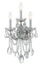 Crystorama - 4423-CH-CL-MWP - Three Light Wall Sconce - Maria Theresa - Polished Chrome