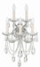 Crystorama - 4425-CH-CL-MWP - Five Light Wall Sconce - Maria Theresa - Polished Chrome