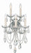 Crystorama - 4425-CH-CL-MWP - Five Light Wall Sconce - Maria Theresa - Polished Chrome