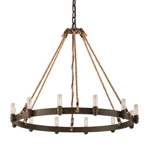 Troy Lighting - F3126 - 12 Light Chandelier - Pike Place - Shipyard Bronze