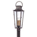 Troy Lighting - P2965-APW - Four Light Post Lantern - Parisian Square - Aged Pewter