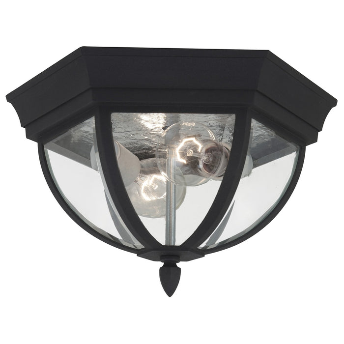 Generation Lighting. - 78136-12 - Two Light Outdoor Flush Mount - Wynfield - Black