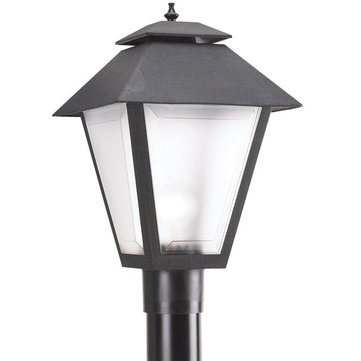 Generation Lighting. - 82065-12 - One Light Outdoor Post Lantern - Polycarbonate Outdoor - Black