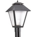 Generation Lighting. - 82065-12 - One Light Outdoor Post Lantern - Polycarbonate Outdoor - Black