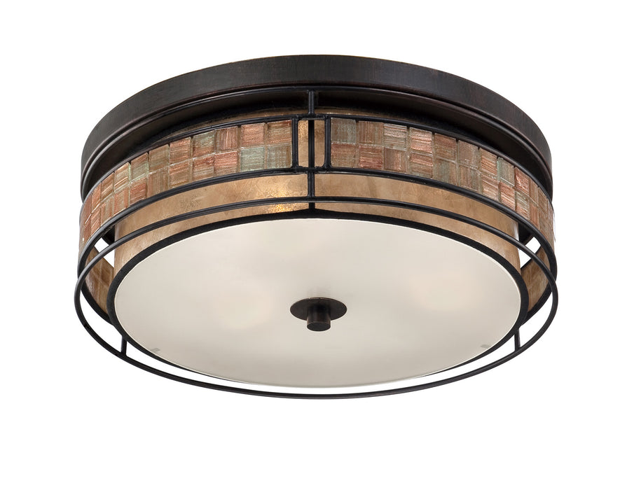 Quoizel - MCLG1616RC - Three Light Flush Mount - Laguna - Renaissance Copper