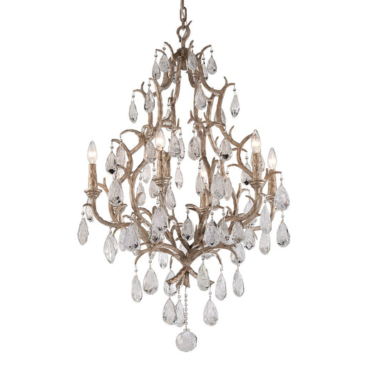 Corbett Lighting - 163-06-SGL - Six Light Chandelier - Amadeus - Stria Gold Leaf