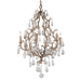 Corbett Lighting - 163-06-SGL - Six Light Chandelier - Amadeus - Stria Gold Leaf