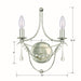 Crystorama - 422-SA - Two Light Wall Sconce - Metro - Antique Silver