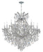 Crystorama - 4418-CH-CL-MWP - 19 Light Chandelier - Maria Theresa - Polished Chrome