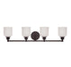 Savoy House - 8-6836-4-13 - Four Light Bath Bar - Melrose - English Bronze