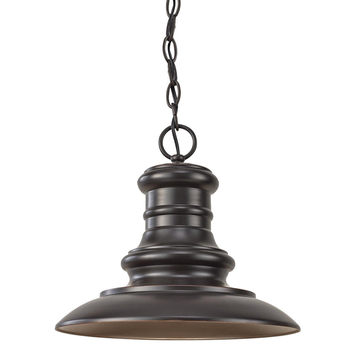 Generation Lighting. - OL8904RSZ - One Light Outdoor Pendant - Redding Station - Restoration Bronze