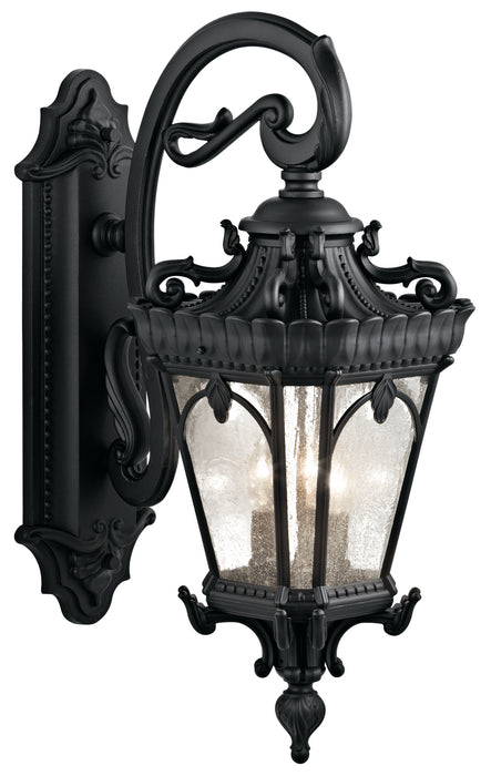 Kichler - 9358BKT - Three Light Outdoor Wall Mount - Tournai - Textured Black