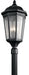 Kichler - 9533BKT - Three Light Outdoor Post Mount - Courtyard - Textured Black