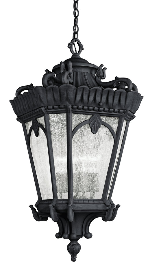 Kichler - 9564BKT - Four Light Outdoor Pendant - Tournai - Textured Black