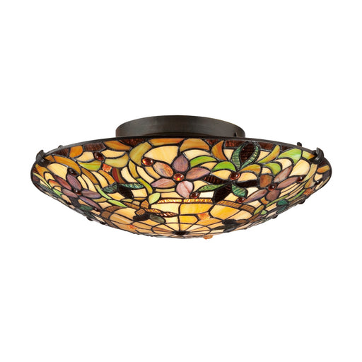 Quoizel - TF1396SVB - Two Light Flush Mount - Kami - Vintage Bronze