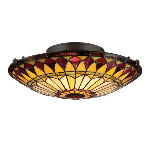 Quoizel - TF1400SVB - Two Light Flush Mount - West End - Vintage Bronze