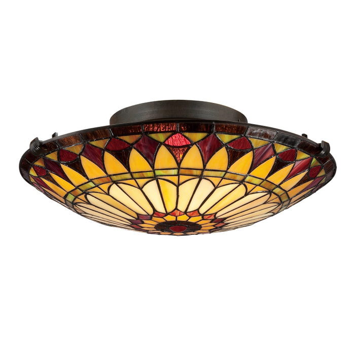 Quoizel - TF1400SVB - Two Light Flush Mount - West End - Vintage Bronze