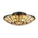 Quoizel - TF1408SVB - Two Light Flush Mount - Reed - Vintage Bronze