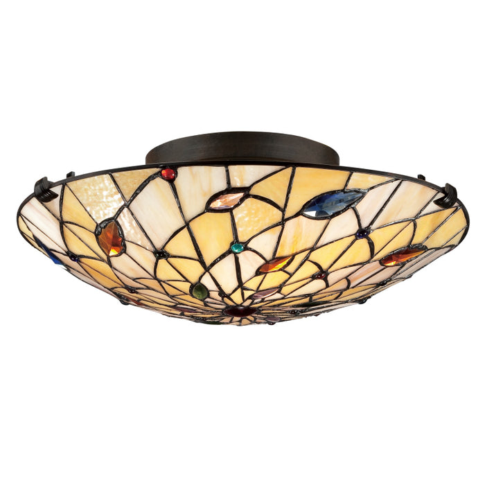 Quoizel - TF1409SVB - Two Light Flush Mount - Graham - Vintage Bronze