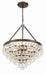 Crystorama - 136-VZ - Six Light Chandelier - Calypso - Vibrant Bronze