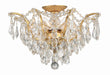 Crystorama - 4457-GA-CL-MWP - Five Light Flush Mount - Filmore - Antique Gold