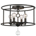 Crystorama - 9267-EB - Four Light Semi Flush Mount - Cameron - English Bronze