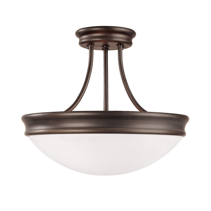 Capital Lighting - 2037OR - Three Light Semi-Flush Mount - Hansen - Oil Rubbed Bronze