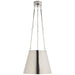 Visual Comfort Signature - AH 5210PN - Three Light Pendant - Lily - Polished Nickel