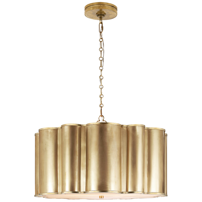 Visual Comfort Signature - AH 5215NB - Four Light Pendant - Markos - Natural Brass