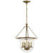 Visual Comfort Signature - CHC 2117AB - Six Light Lantern - Country Bell Jar - Antique-Burnished Brass