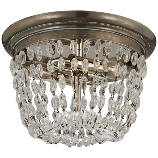 Visual Comfort Signature - CHC 4206SHS-SG - Two Light Flush Mount - Paris Flea Market - Sheffield Silver