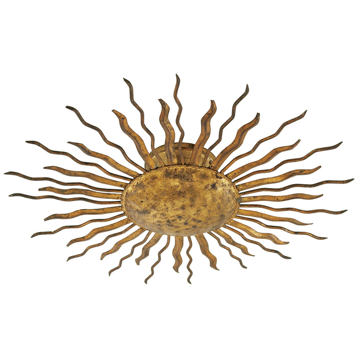 Visual Comfort Signature - SK 4000GI - Two Light Flush Mount - Re - Gilded Iron