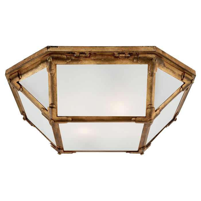 Visual Comfort Signature - SK 4008GI-FG - Two Light Flush Mount - Morris - Gilded Iron