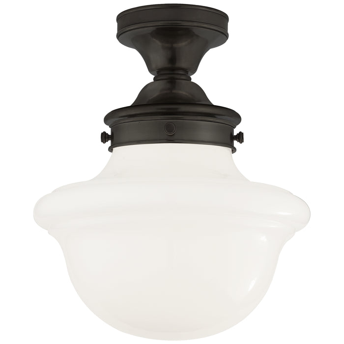 Visual Comfort Signature - SL 4121BZ-WG - One Light Flush Mount - Edmond - Bronze