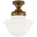 Visual Comfort Signature - SL 4121HAB-WG - One Light Flush Mount - Edmond - Hand-Rubbed Antique Brass