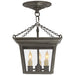 Visual Comfort Signature - SL 5870BZ - Three Light Semi-Flush Mount - Semi Flush Cornice - Bronze