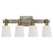 Visual Comfort Signature - TOB 2153AN-WG - Four Light Bath Sconce - Bryant Bath - Antique Nickel