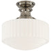 Visual Comfort Signature - TOB 5150PN-WG - One Light Flush Mount - Milton Road - Polished Nickel