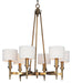 Maxim - 22375OMNAB - Six Light Chandelier - Fairmont - Natural Aged Brass