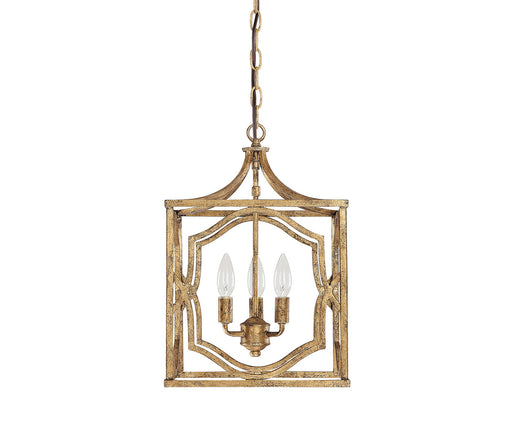 Capital Lighting - 9481AG - Three Light Foyer Pendant - Blakely - Antique Gold