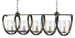 Currey and Company - 9915 - Five Light Chandelier - Maximus - Pyrite Bronze