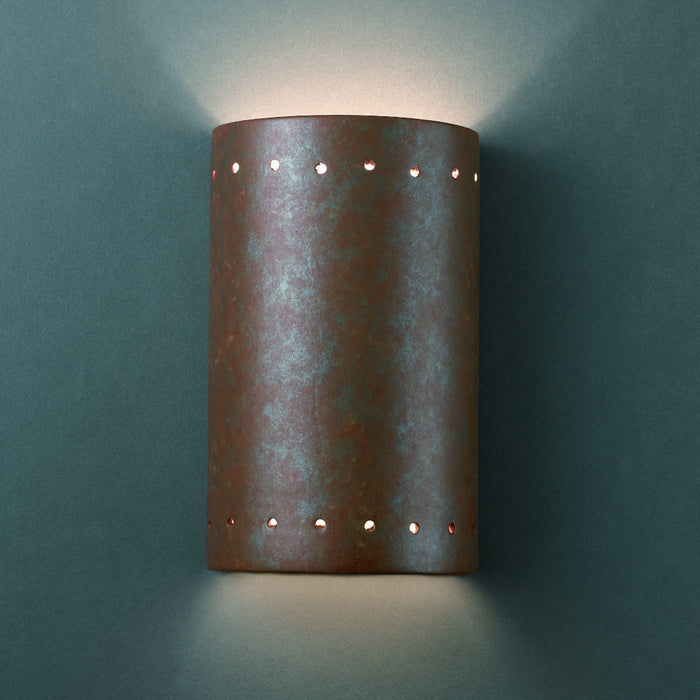 Justice Designs - CER-5995-PATR - Wall Sconce - Ambiance - Rust Patina